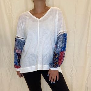 Waffle Blouse